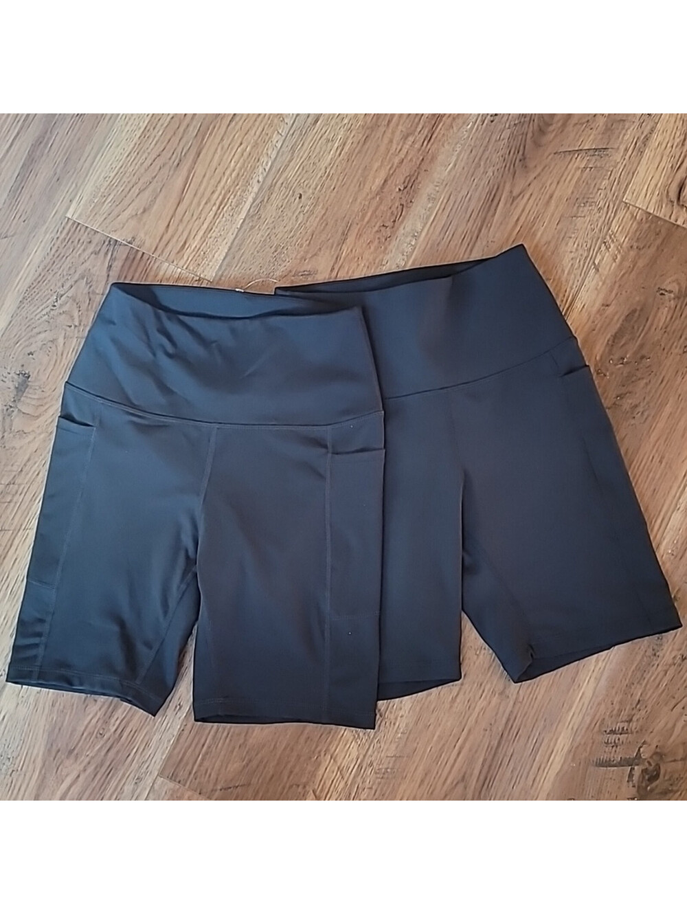 Danskin Butter Shorts, Set of 2, Size S, Black, Soft, Pockets